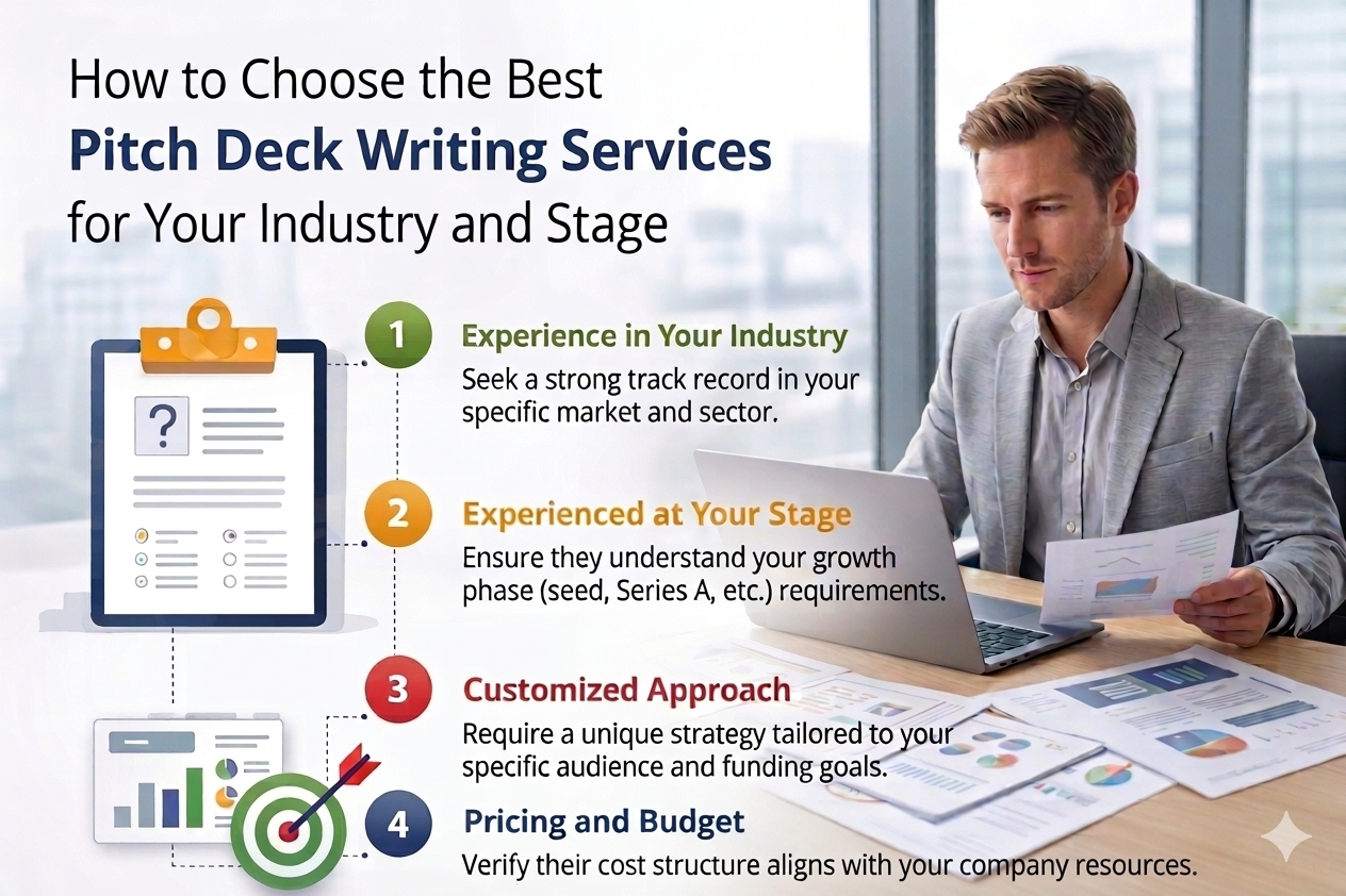 How to Choose the Best Pitch Deck Writing Services for Your Industry and Stage