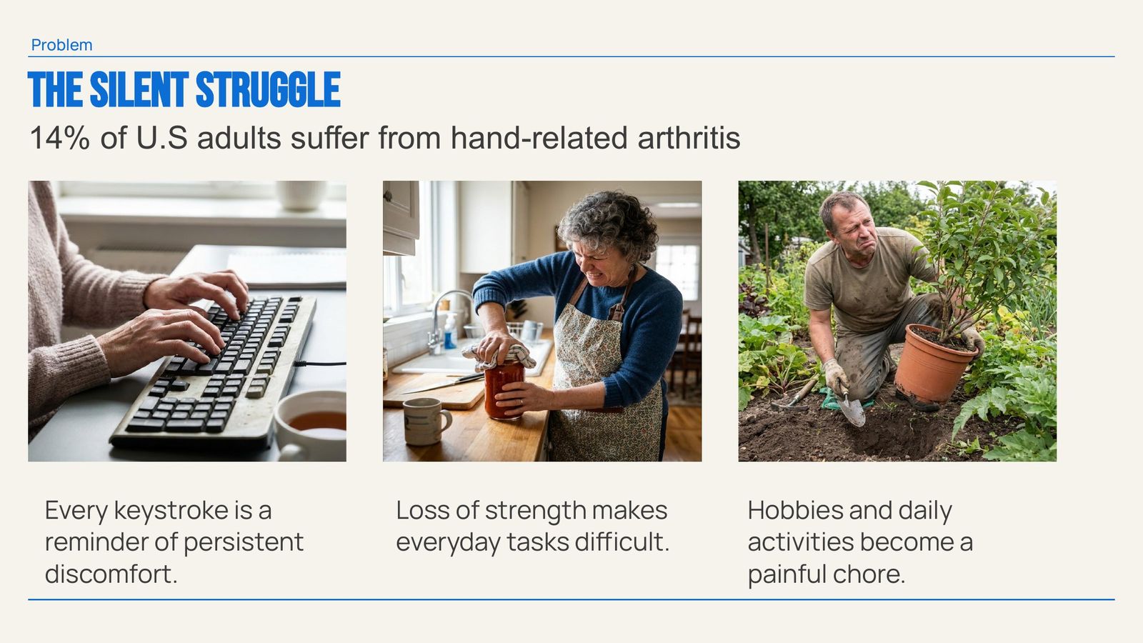 Thumbnail of sample pitch deck slide 2: The Problem