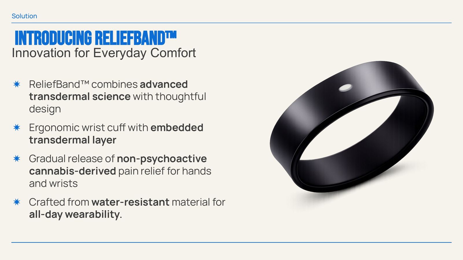 Thumbnail of sample pitch deck slide 4: The Solution